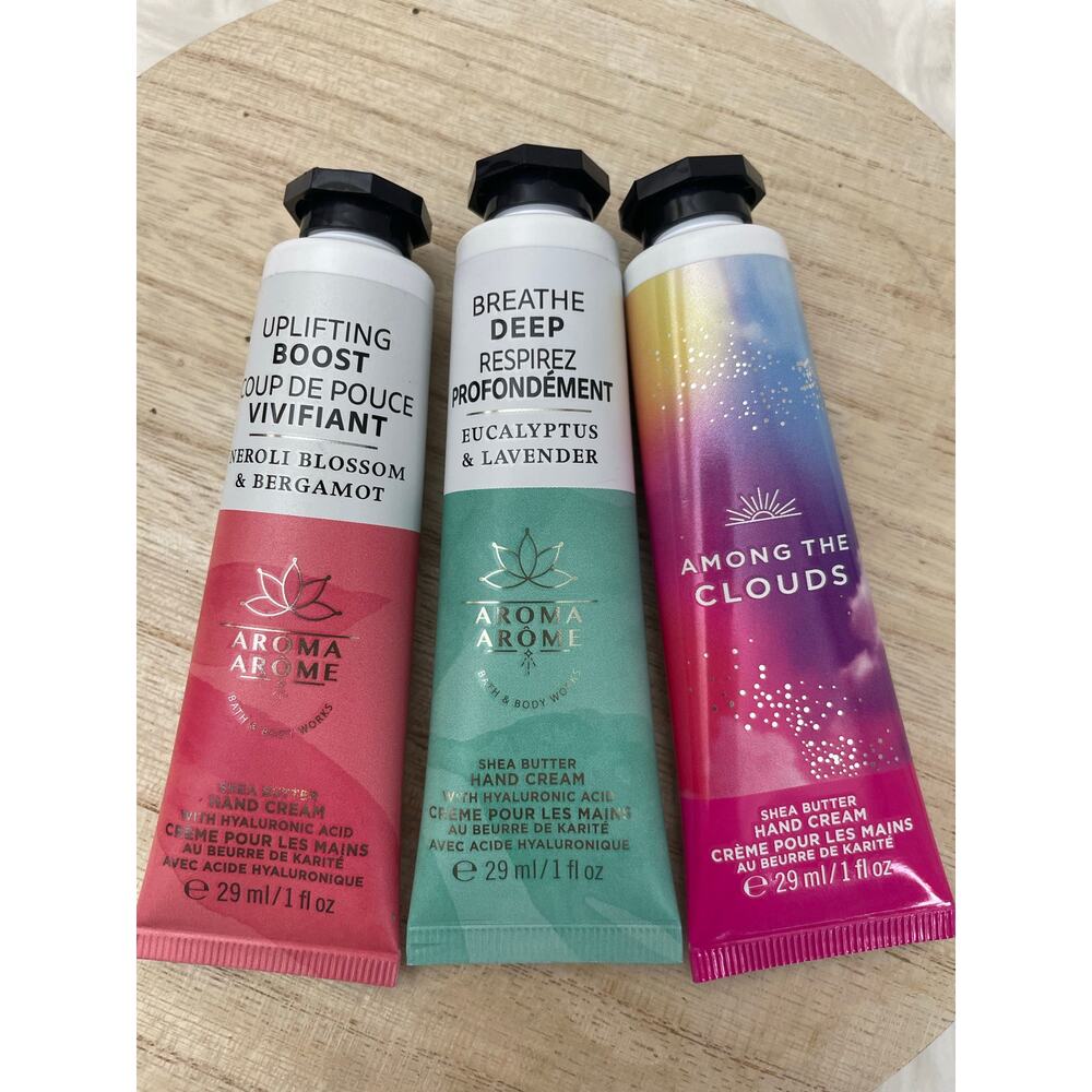 NEW Aroma Lotion Hand Cream Bundle Set of 3 Bath & Body Works